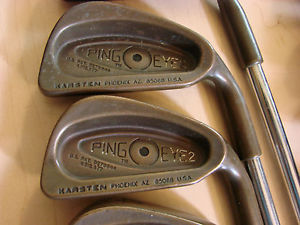 Ping Eye 2 BeCu Irons 1-PW,SW Black Dot Microtaper Stiff MRH image 1