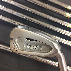 Ping S56 4-PW White Dot Dynamic Gold S300 Stiff Fex image 1