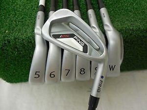 Ping I25 Blue Dot 4-Pw Iron Set Tfc 189 Stiff Flex Graphite Used Rh image 1