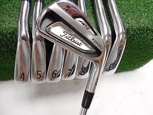 Titleist 714 Ap2 Forged 3-Pw Iron Set Dynamic Gold X100 Extra Stiff Flex Used Rh image 1