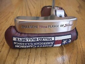 SCOTTY CAMERON TITLEIST BULLSEYE PLATINUM FINISH 33" FLANGE 33/350 PUTTER PGA image 1