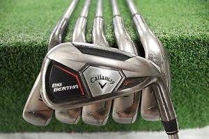 Callaway Big Bertha 2015 5-Pw Iron Set Speed Step 80 Regular Flex Steel Used Rh image 1