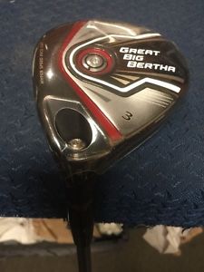 New LH Great Big Bertha 3 Wood Stiff Flex W/ Free Callaway Marker And Keychain image 1
