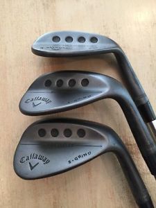 Callaway MD3 Wedge Set 54 (51), 58 (56), 60 (62), +.5" Blacked Out Golf Pride TV image 1