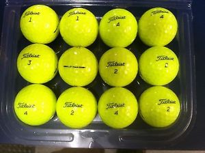 100 TITLEIST NXT TOUR S (YELLOW) PREMIUM MINT CONDITION GOLF BALLS AAAAA image 1