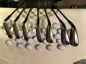 Left Handed Black Nickel Mizuno MP-60s LH Lefty 4-PW image 1