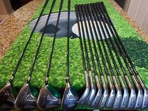 Warrior Custom Golf club set 3,3,5,7 Woods. irons 3-9 &amp; PW.GW,SW, Tour 3.1 Graph image 1