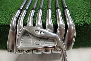 Used TaylorMade RAC LT 3-PW Iron Set TaylorMade 110G Extra Stiff Flex Steel image 1