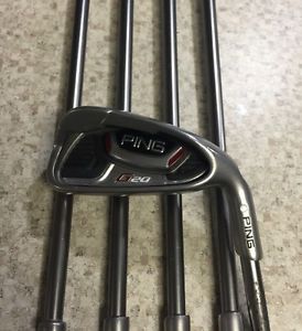 Ping G20 Iron Set PW-6 Iron Graphite SR Flex Shafts White Dot Good Condition image 1