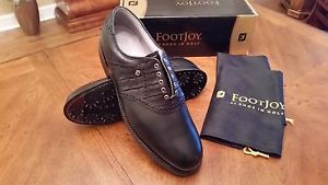 Footjoy Classics Dry Premiere Mens Golf Shoes 50616 NEW Blk/Blk Croc 11.5M RARE! image 1