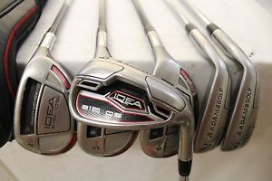 Used RH Adams IDEA a12 OS (4-9) Combo Set/ Steel &amp; Graphite- Regular Flex image 1