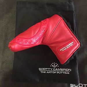 Scotty Cameron RED/RED Leather/Alligator Circle T TOUR CT Headcover - 1 Of 10! image 1
