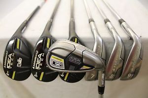 Used RH Adams IDEA Tech V3 (4-PW) Combo Set/ Graphite &amp; Steel- Regular Flex image 1
