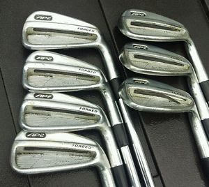 Titleist AP2 Forged Iron Set 4-PW, Stiff Steel Shafts, Black Widow Grips image 1
