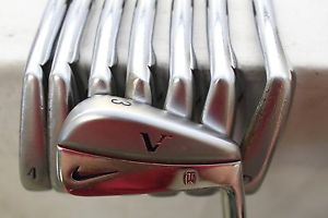 Nike Vr Tw Forged 3-Pw Iron Set Dynamic Gold S300 Stiff Flex Steel Used Rh image 1
