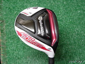 Very Nice Taylor Made Aeroburner TP 15 degree 3 Wood Matrix Ozik White Stiff image 1