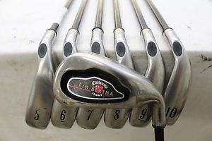 Used RH Callaway Big Bertha (4-10) Iron Set/ Graphite- RCH-75 Regular Flex image 1
