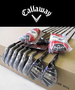 New Callaway Big Bertha OS Combo Iron 8pc Set 3H,4H, 5~PW Graphite Regular Flex image 1