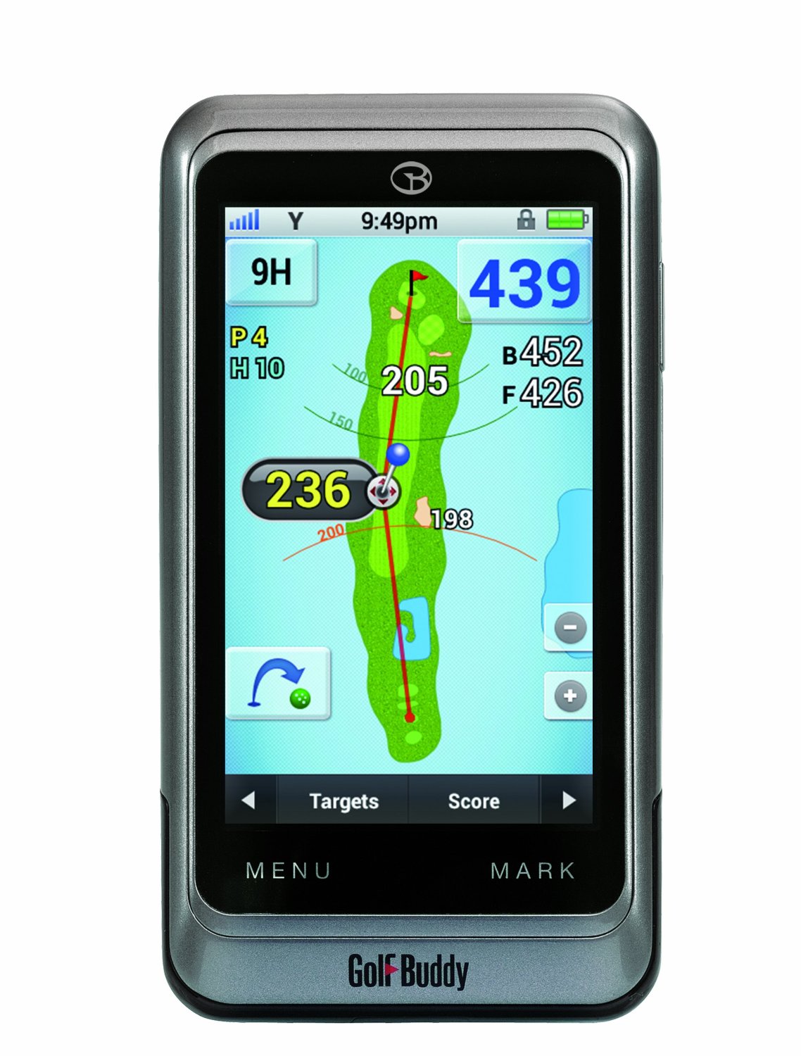 Golf Buddy GB3-PT4 Golf GPS/Rangefinder, Silver, Adjustable image 1