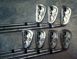 Wilson Staff V2 FG Tour Irons 4-PW DGX100 X-Stiff Steel Used image 1