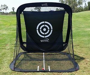 The Spornia Golf Practice Hitting Ball Return Net w/ LIMITED Bonus Cross Mirror image 1