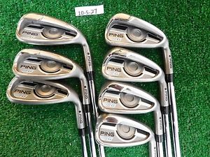 PING 2016 G Irons 5-W &amp; U AWT 2.0 Regular Steel Black Dot New image 1