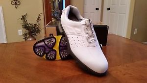 FOOTJOY REELFIT BOA MENS GOLF SHOES 53843 NEW WH  9.5MED $220 RET BEAUTIFUL! image 1