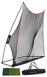 Rukket Haack Golf Net (10x7) Bundle w/ Tri-Turf Hitting Mat (Lifetime Warranty) image 1