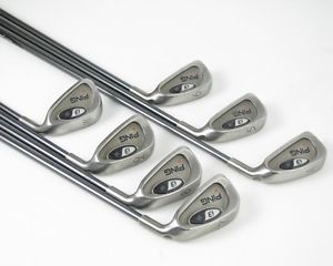 Ping i3 + ORANGE DOT iron Set 4-PW w/ Graphite Grafalloy ProCustom Senior -1/2" image 1