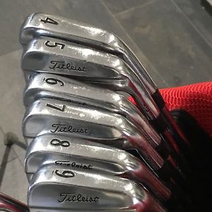 Titleist 714  MB 4-9 Irons + SM5 Vokey Wedge 46*. + Titleist Stand/Carry Bag. image 1
