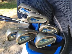Ping G2 Ez  Irons 4hl,5hl,7,8,9,pw,uw,sw Reg Flex Excellent Shape image 1