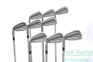 Ping 2015 i Iron Set 3-PW GW Steel Stiff Left Blue Dot 38.25 in image 1