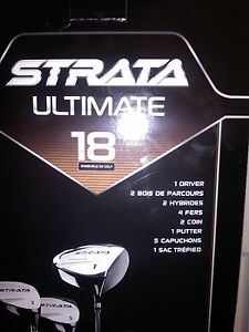 mens 18 piece Callaway Strata Ultimate and bag image 1