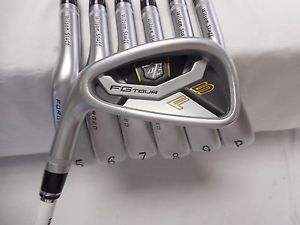 Wilson Staff F5 Fg Tour Forged 4-Pw Iron Set Dynamic Gold Xp Stiff Flex Used Lh image 1