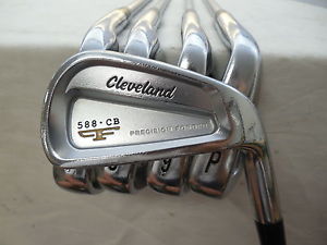 Used RH Cleveland 588 CB Forged 6-Pw Iron Set Project X Regular Flex Graphite image 1