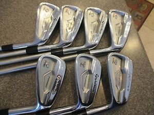 TAYLORMADE RSi TP FORGED IRONS SET 3-9 CTaper KBS STEEL S FLEX X-STIFF RH image 1