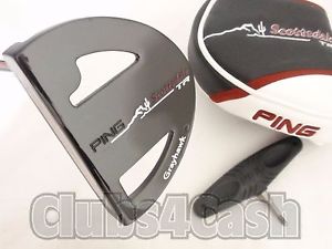 PING Scottsdale TR Grayhawk Putter Black Dot Adjustable 31-38" +Cover .. MINT image 1