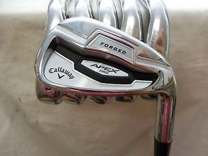 Used Callaway Apex Pro Forged 16 5-PW Iron Set Project X 6.0 Stiff Flex Steel image 1