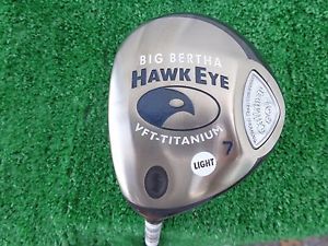Left Hand Callaway Big Bertha Hawkeye 7 Fairway Wood 21 * Lite Flex Shaft NEW LH image 1
