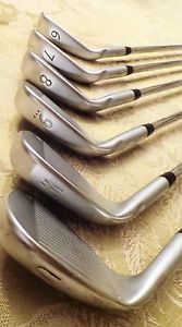 Ping i25 iron set Steel Reg. RH 6-Gap Wedge Gold Dot Nice Lamkin image 1