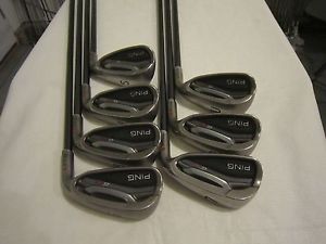 Ping G25 Iron Set G-25 - 6-SW - Soft Regular Senior Graphite Red Dot -1" Short image 1