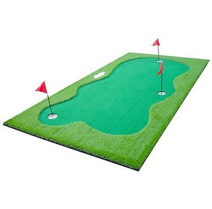 Golf Putting Green Huge Mat - Indoor / Outdoor Practice Training Aid Extra Large image 1