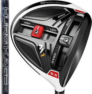 "USED" TAYLORMADE M1 460 9.5 DEGREE DRIVER KUROKAGE BLACK 60 STIFF + HEADCOVER image 1