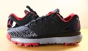 Nike Air Jordan Trainer ST Golf Black Elephant Shoes Cleats 833359-001 sz 8 image 1