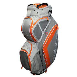 NEW Cobra Golf FLY Z Cart / Carry Bag 14-way Top Cooler Pocket Gray/Orange 2015 image 1