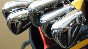 MINT 2016 TaylorMade M2 Irons 6-PW Steel Stiff RH image 1