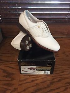 Footjoy Classic White Basketweave 9C image 1