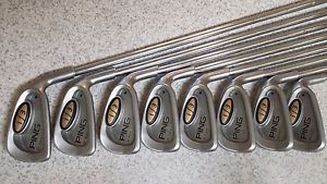 PING I3 0-SIZE BLACK DOT 3-PW IRONS RH JZ STIFF image 1