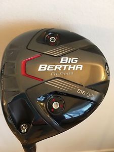 Callaway 816 Big Bertha Double Black Diamond Driver LEFT HANDED 9 Degree Stiff image 1