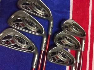PING G15 Iron Set 5-PW with TFC 149I regular flex shafts Bocceiri grips Mens RH image 1